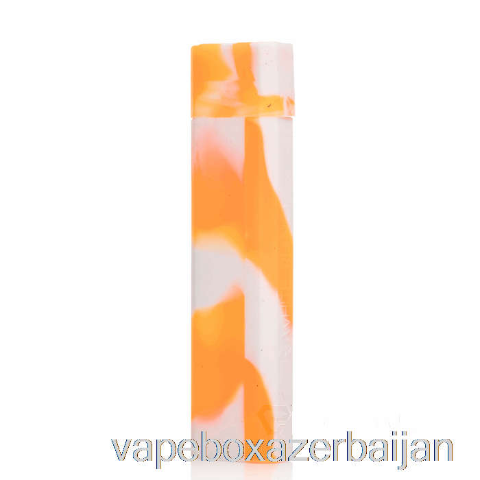 Vape Azerbaijan White Rhino Silicone Dab Out [Quartz] Orange White (UV Glow)